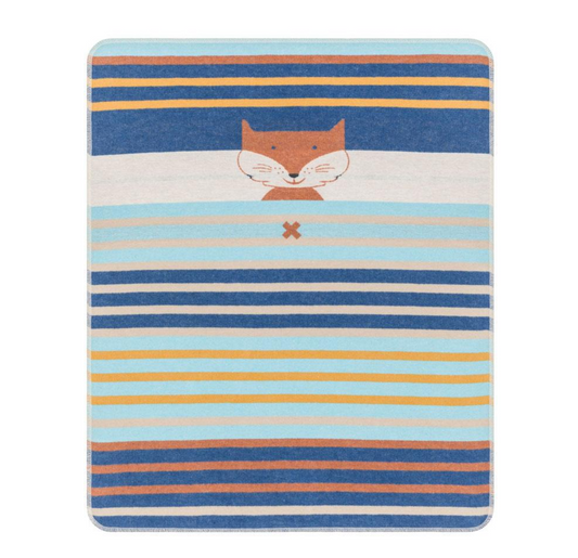 Fox Stripes Baby Blanket