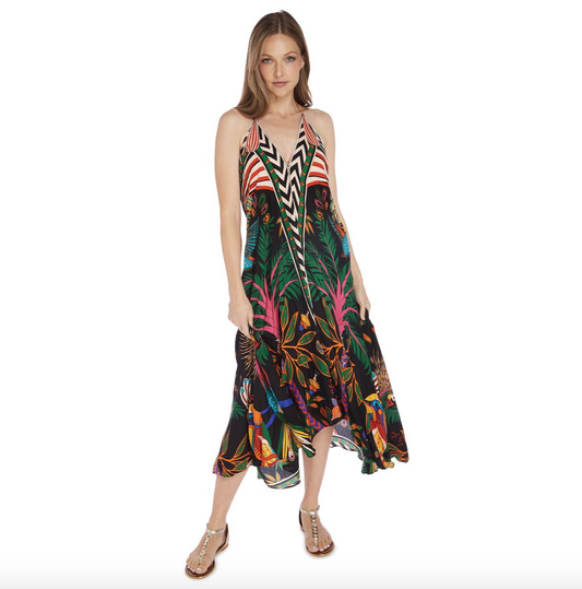 Wild Paris India Print Dress