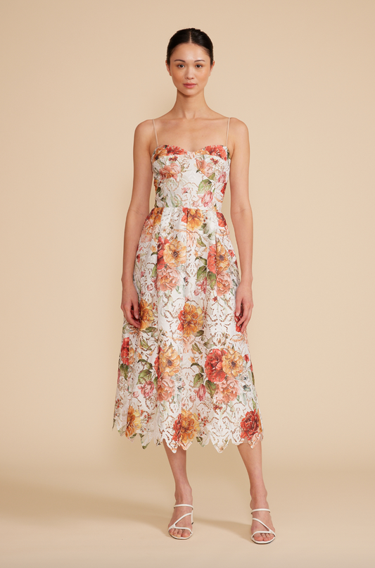 Mona Floral Lace Dress