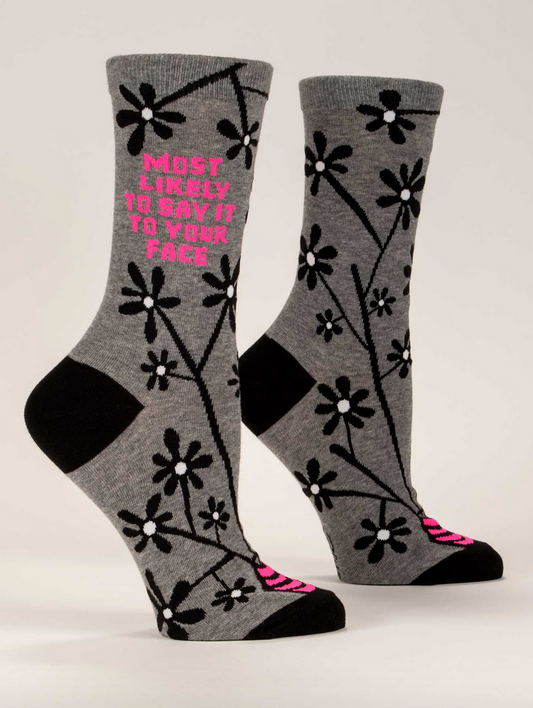 Say it to Your Face Women's Crew Socks