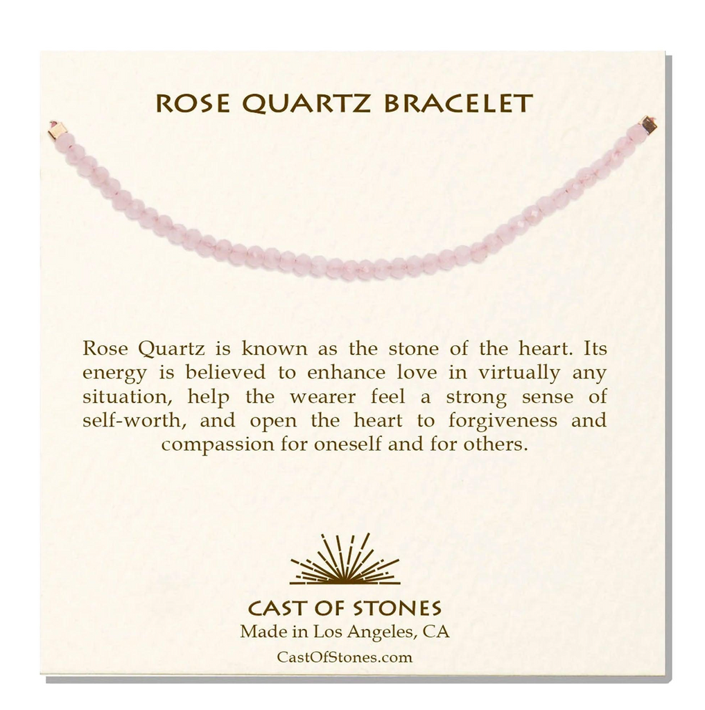Rose Quartz Beaded Bracelet