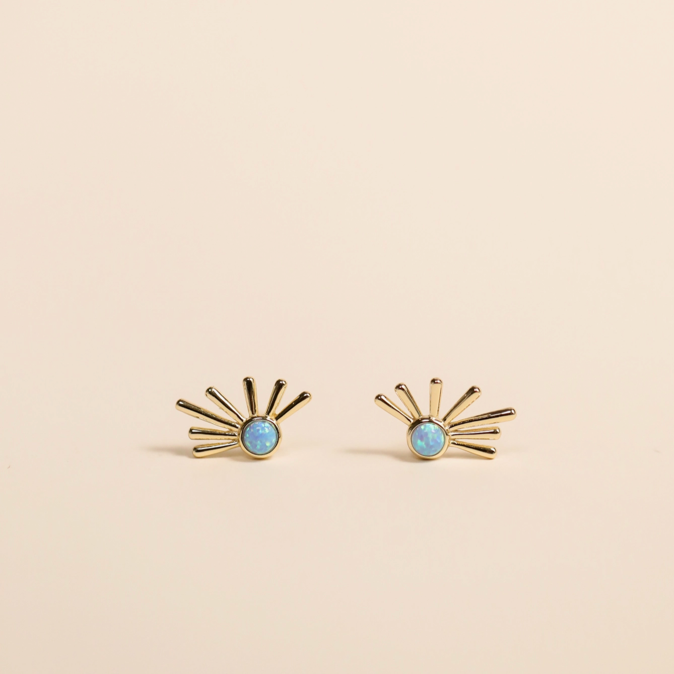 Sun Ray Stud Earrings