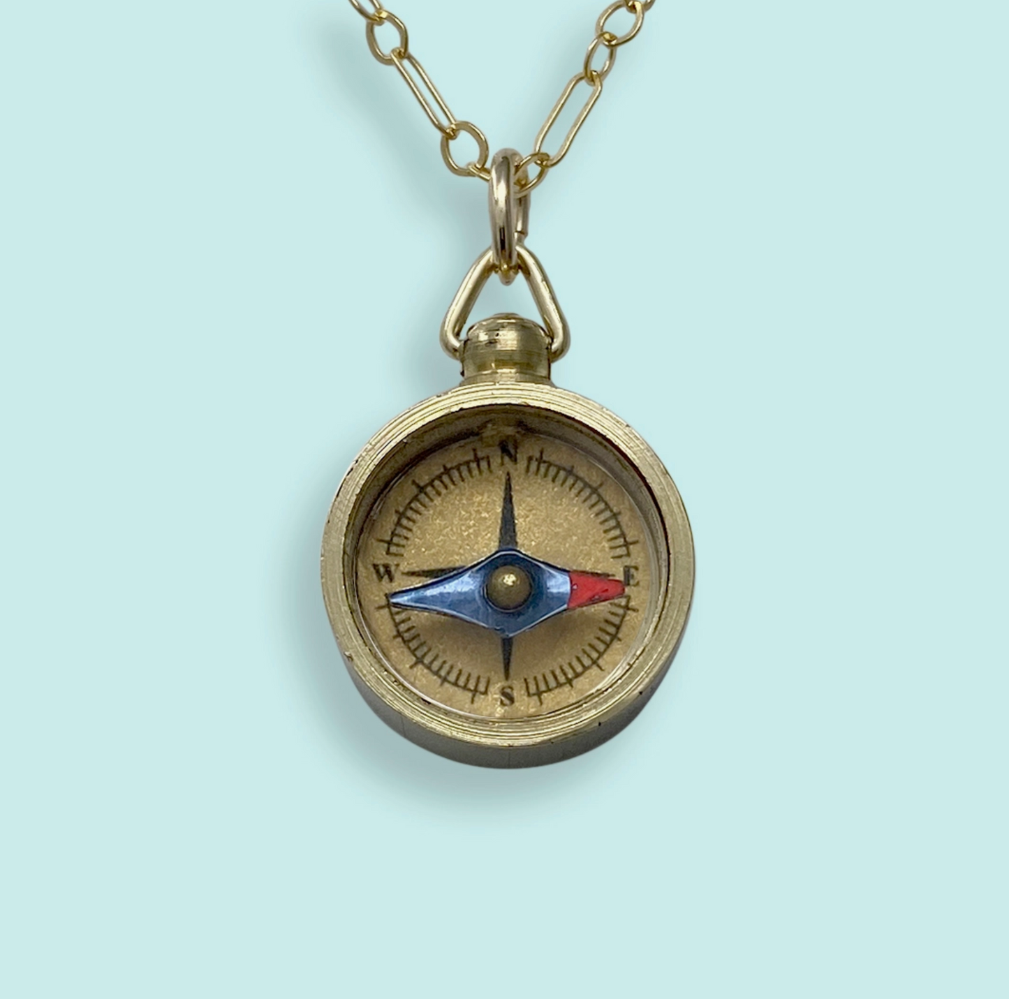 Tiny Compass Necklace