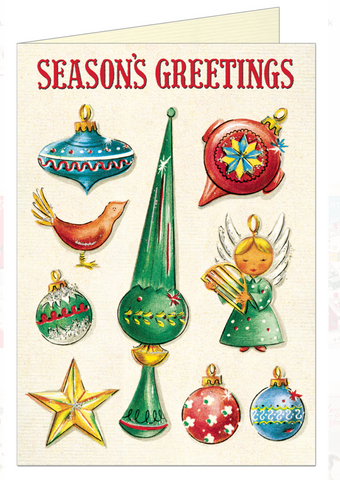 Christmas Ornaments Greeting Card