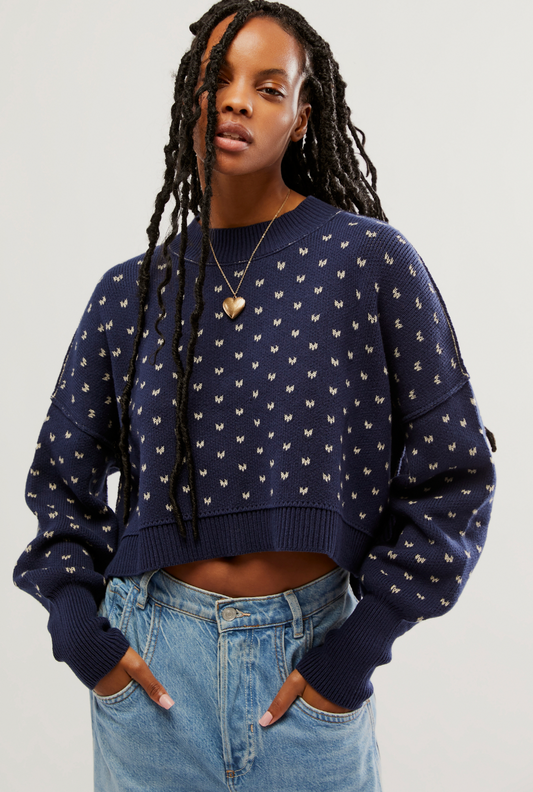 Pattern Easy Street Crop Pullover Sweater