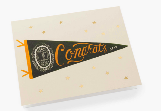 Congrats Pennant Greeting Card