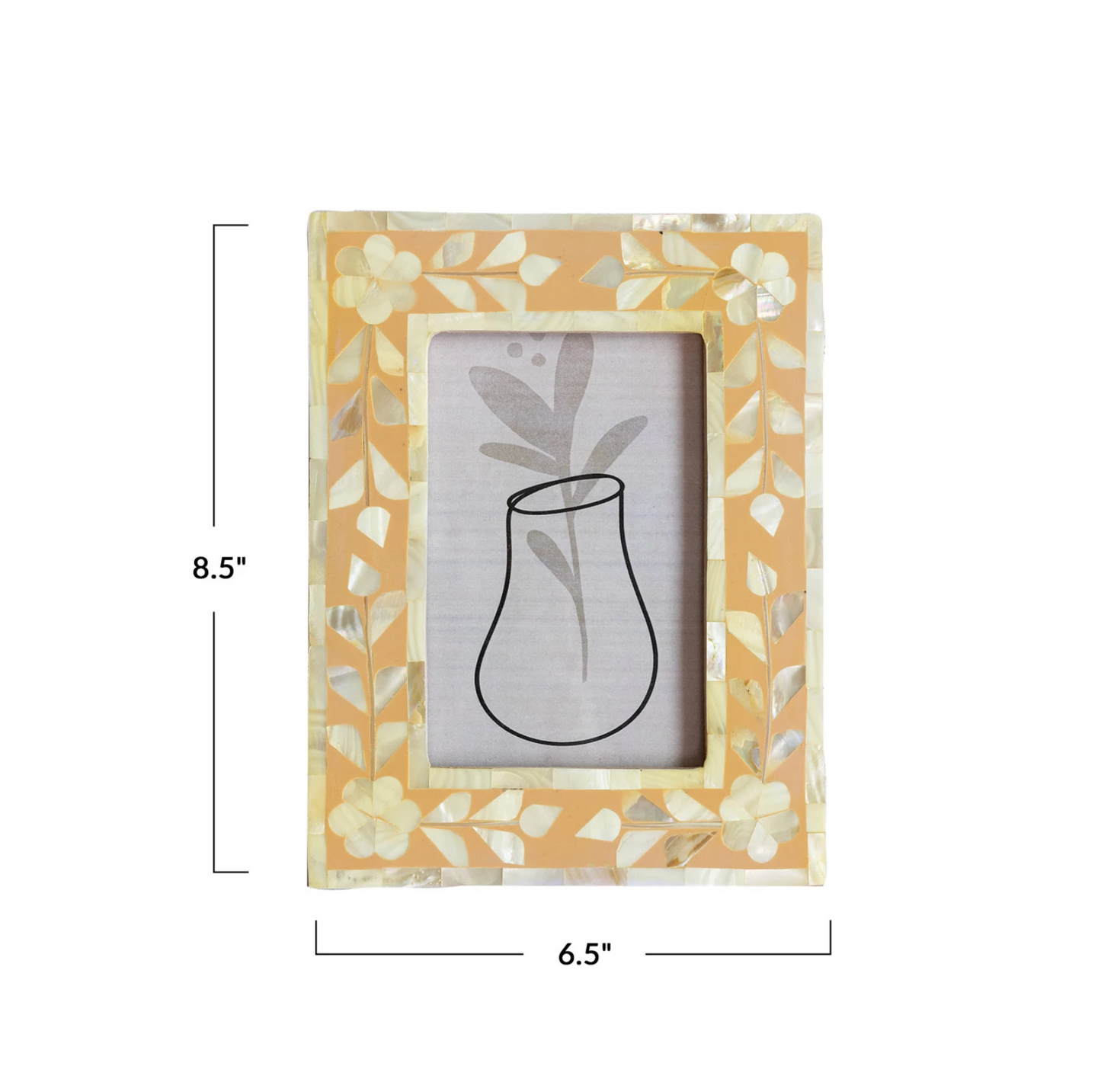 MDF & Mother of Pearl Photo Frame