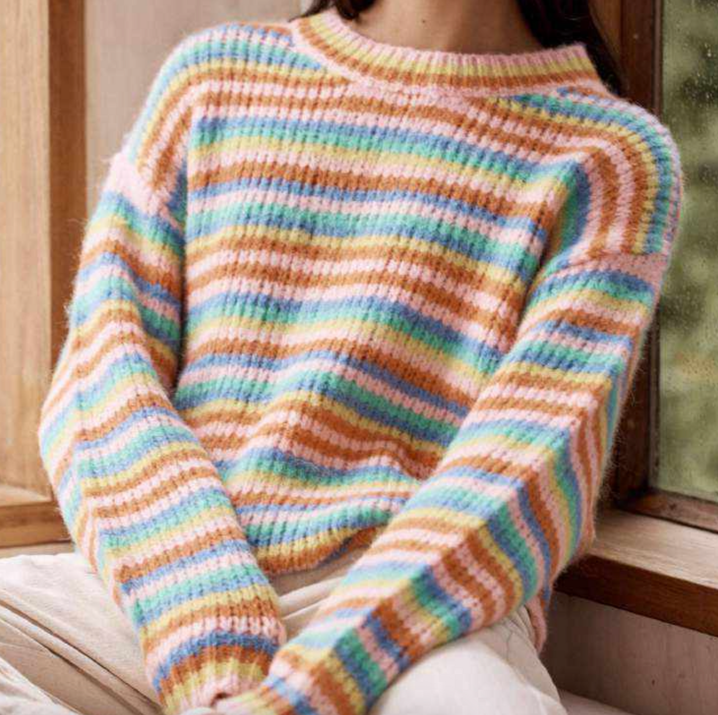 Ella Rainbow Stripe Sweater