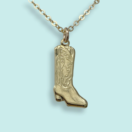 Cowgirl Boot Necklace