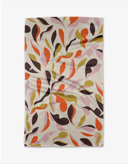 Playful Leaves Tea Towel