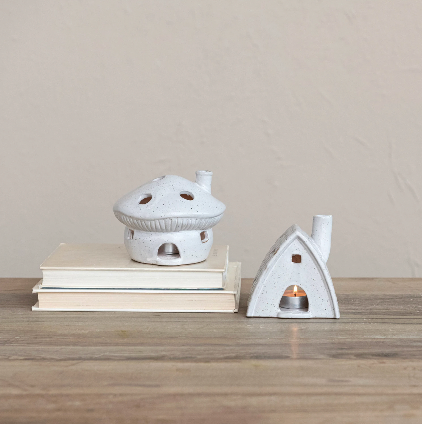 Mushroom House Tealight/Incense Holder