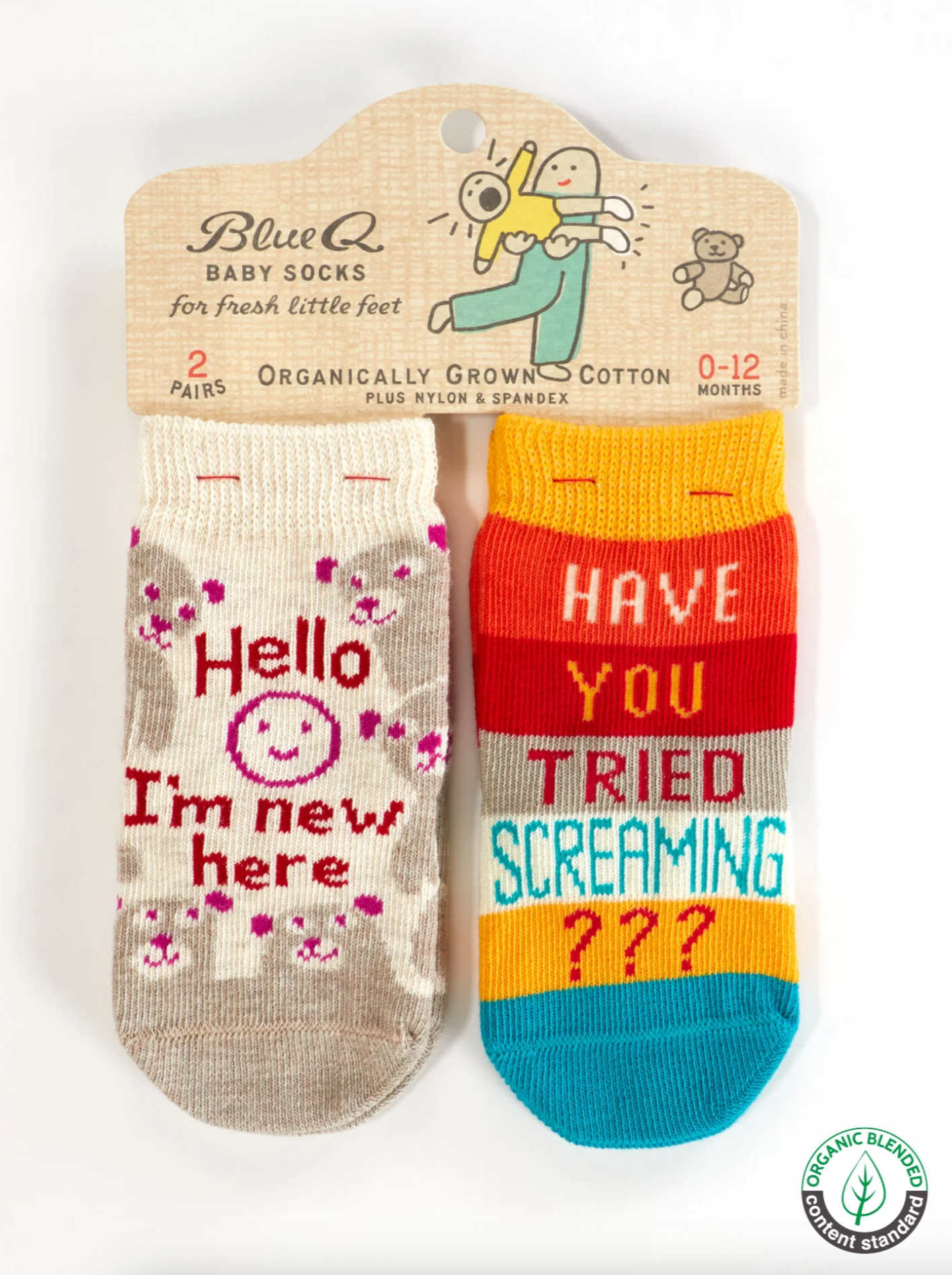 Hello I'm New/Screaming Baby Socks