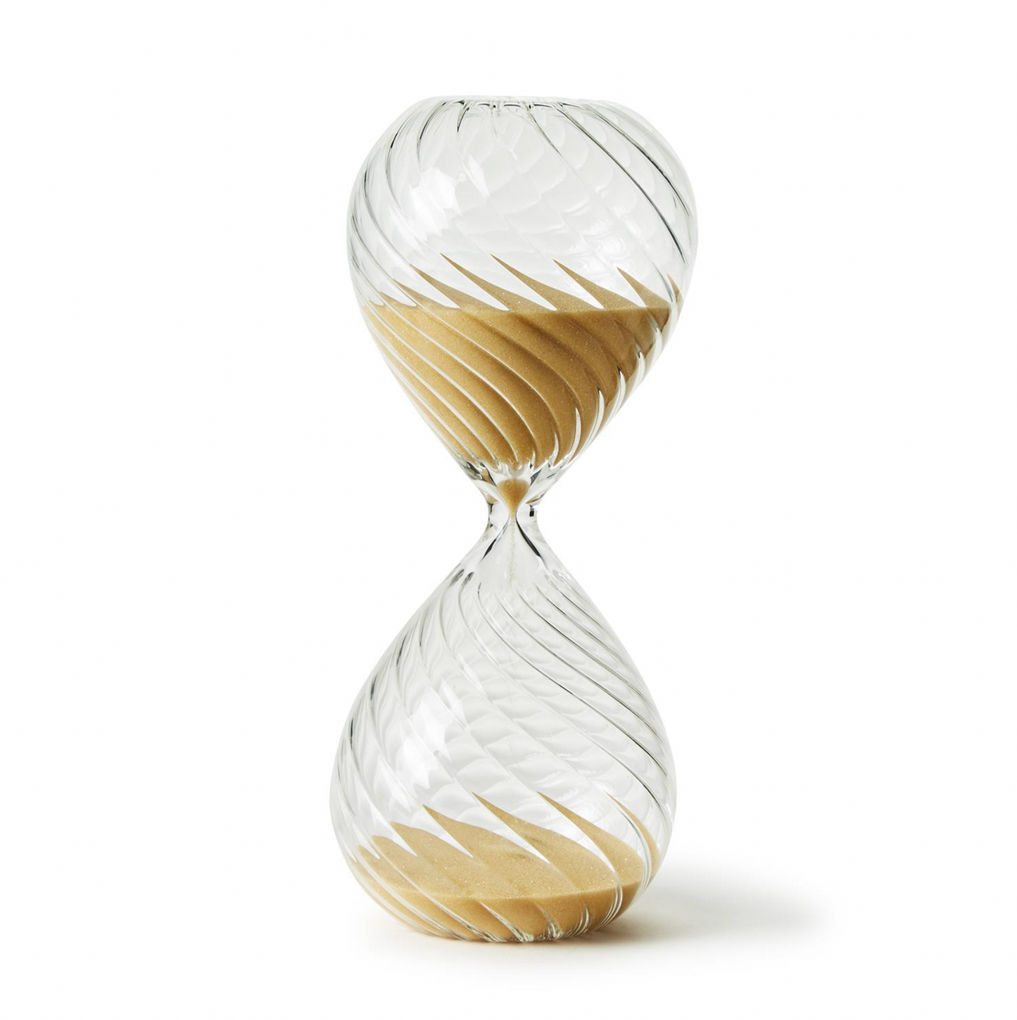 Handblown Swirled Hourglass