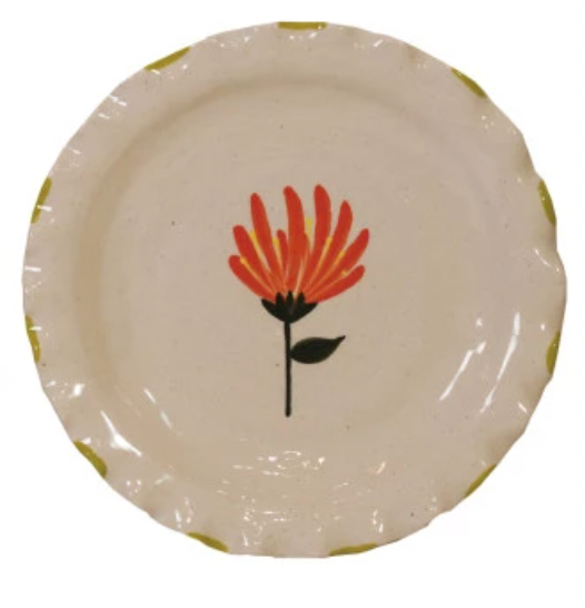 Lynne Hand-Painted Floral Plate