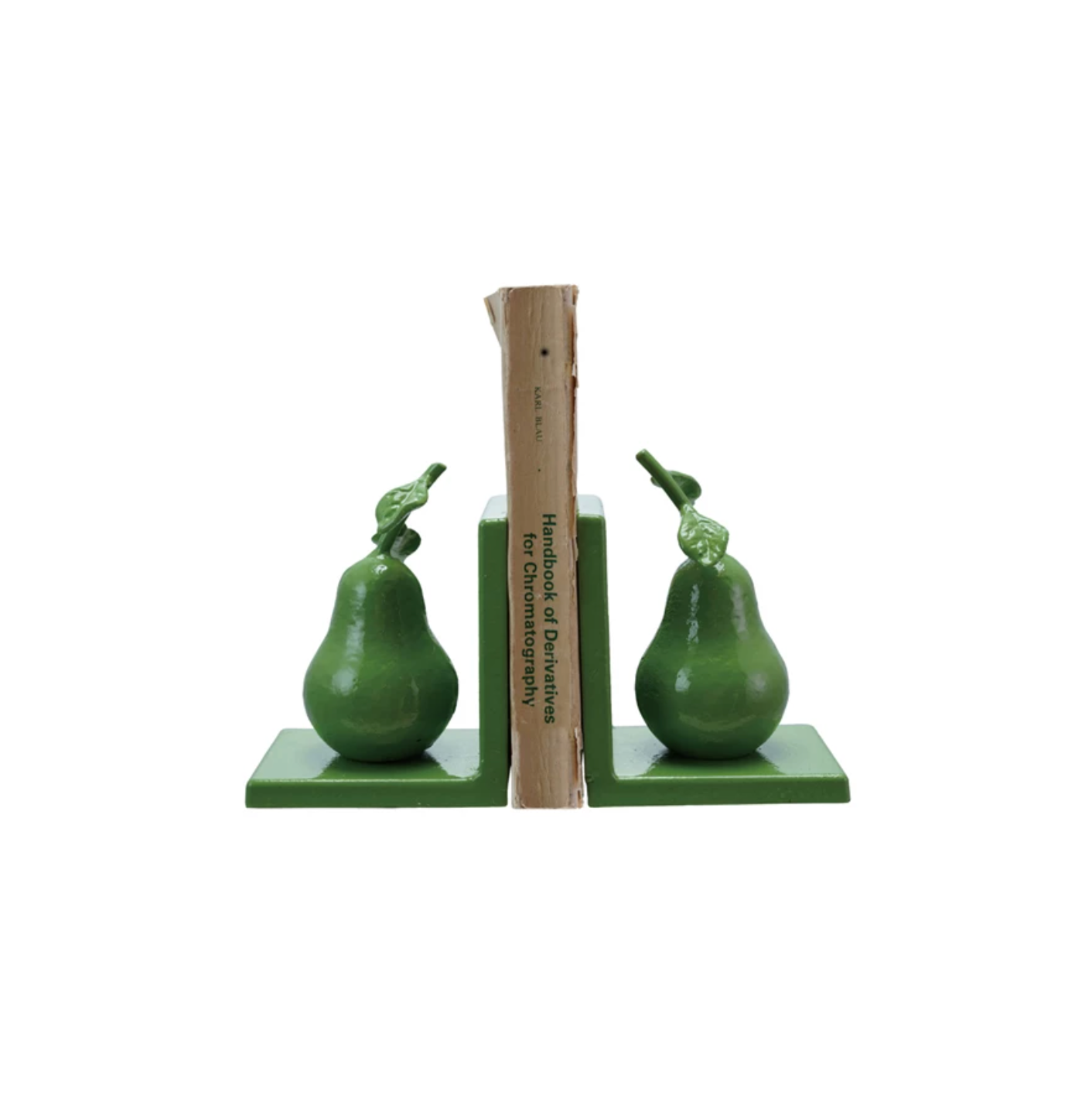 Cast Iron Pear Bookends Set