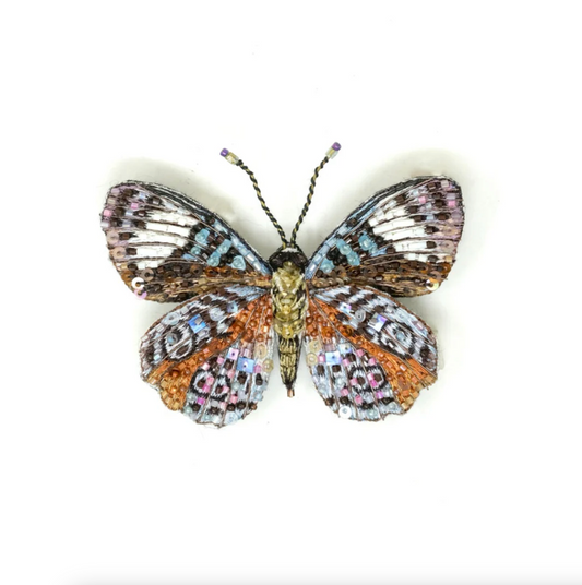 Purplewing Butterfly Brooch Pin
