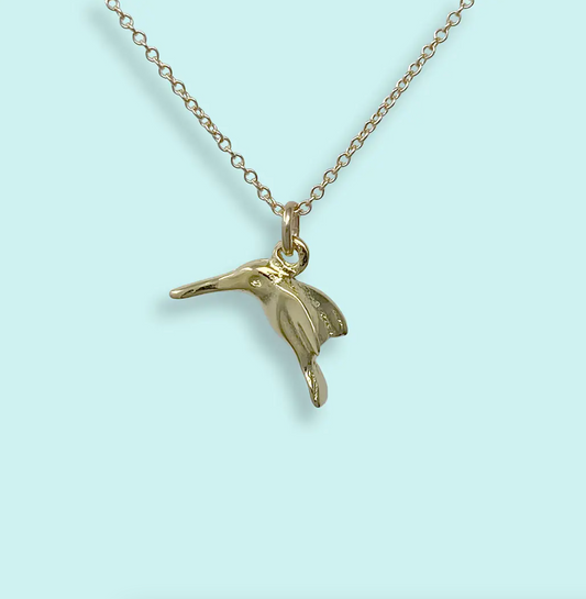 Gold Hummingbird Necklace