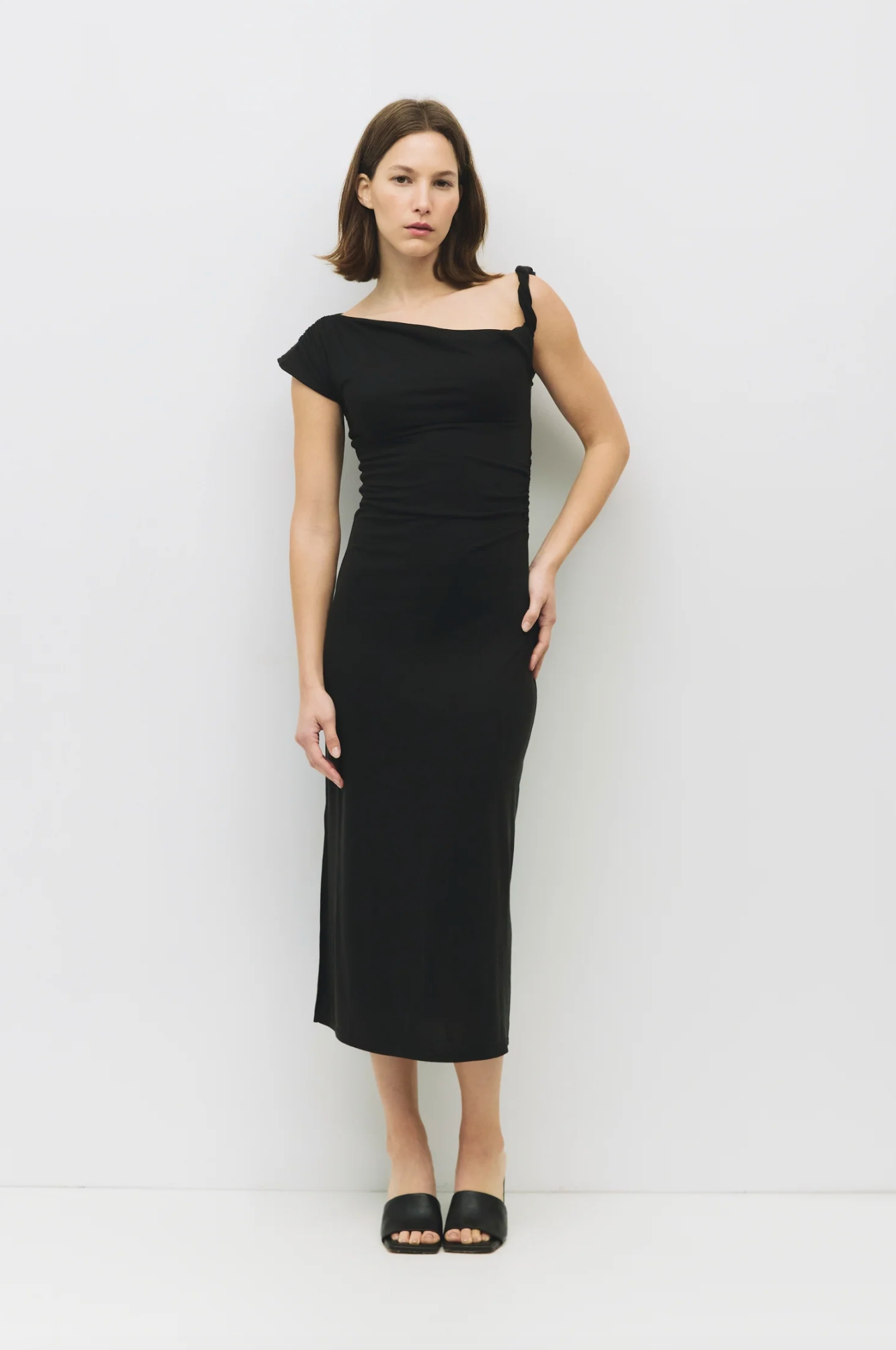 Itira Asymmetrical Strap Dress