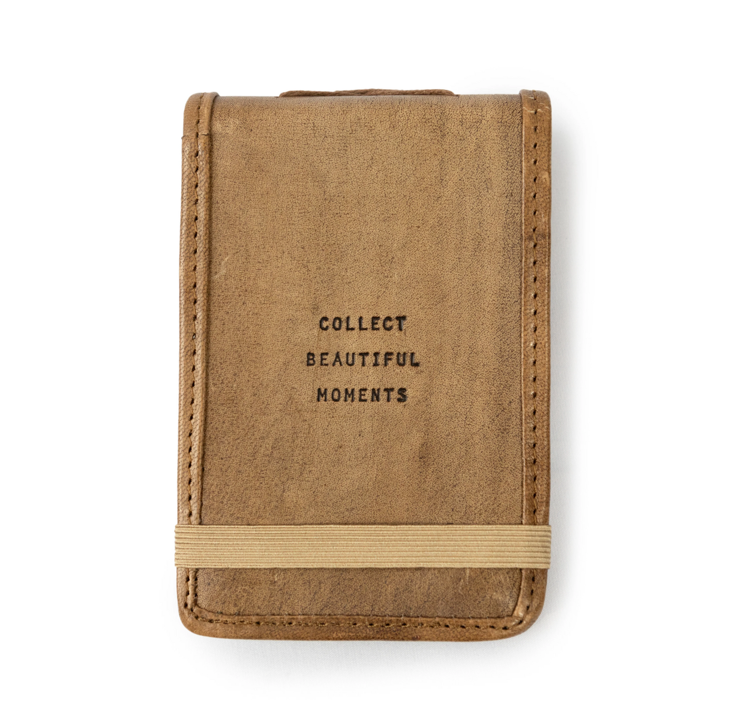 Handmade Leather Quote Journal - Mini