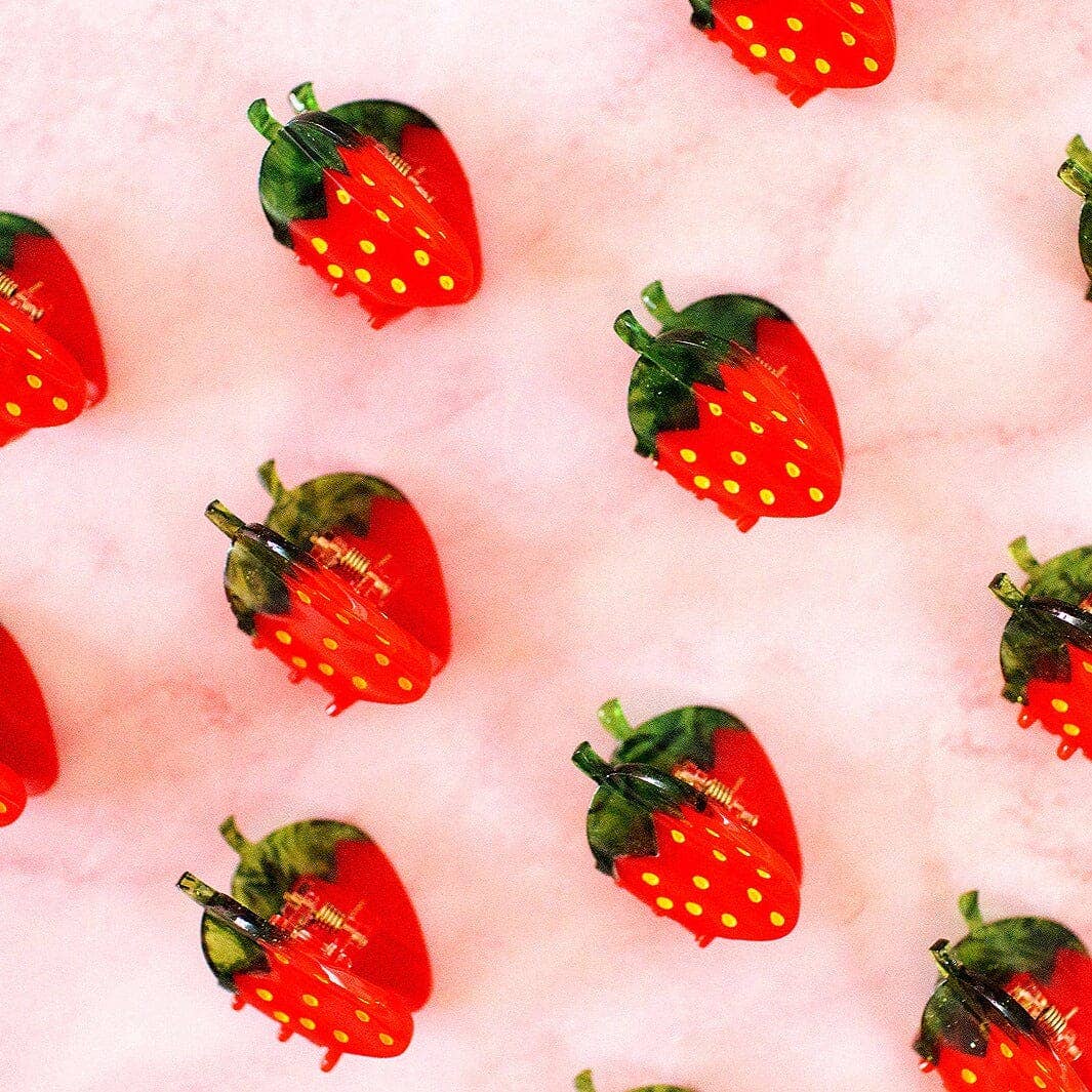 Mini Strawberry Hair Clip