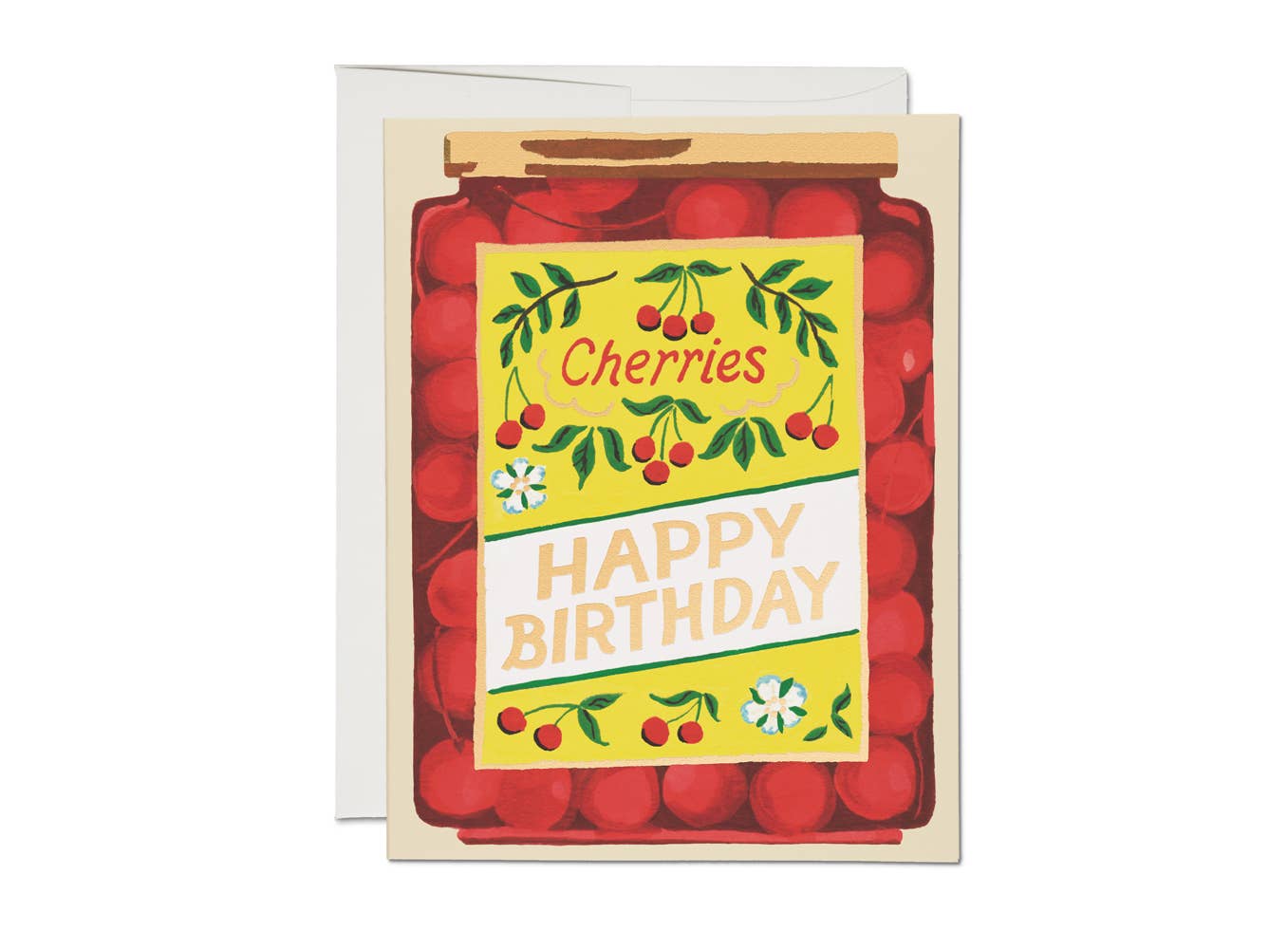 Jar of Cherries Birthday Card