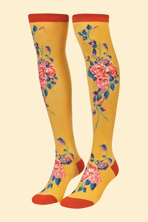 Floral Vines Long Socks