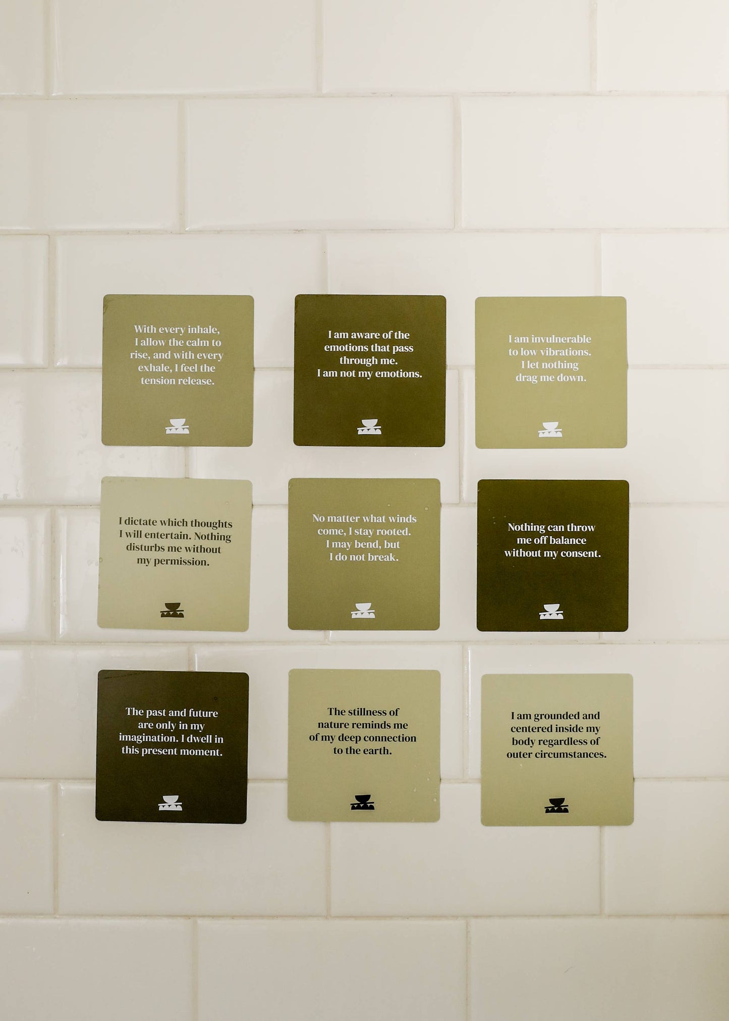 Shower Affirmation Cards