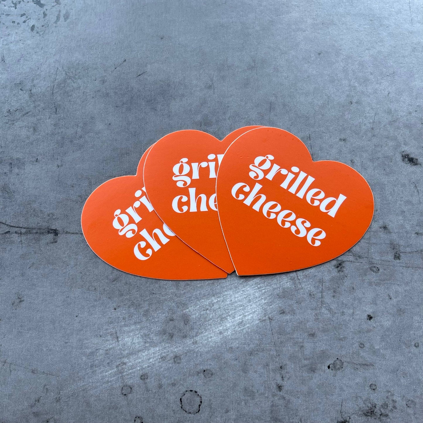 Grilled Cheese Heart Sticker