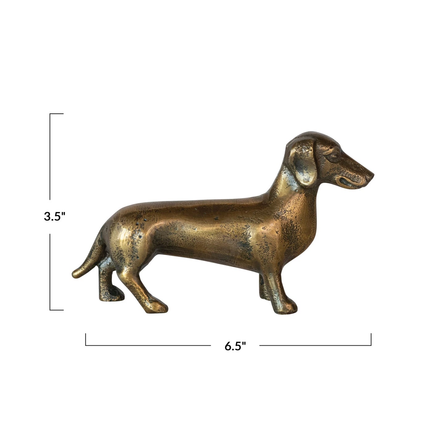 Dottie Cast Aluminum Weiner Dog