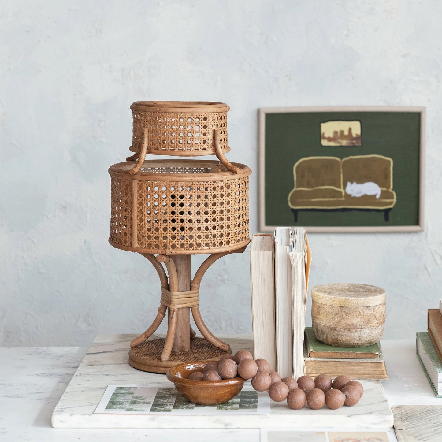 Rattan Table Lamp