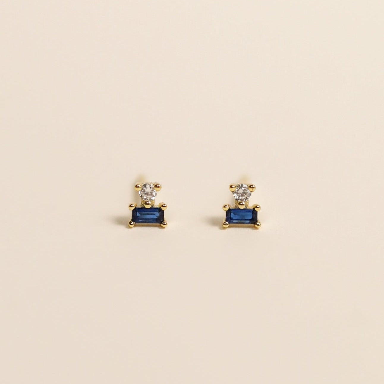 Double Stud Stack Earrings