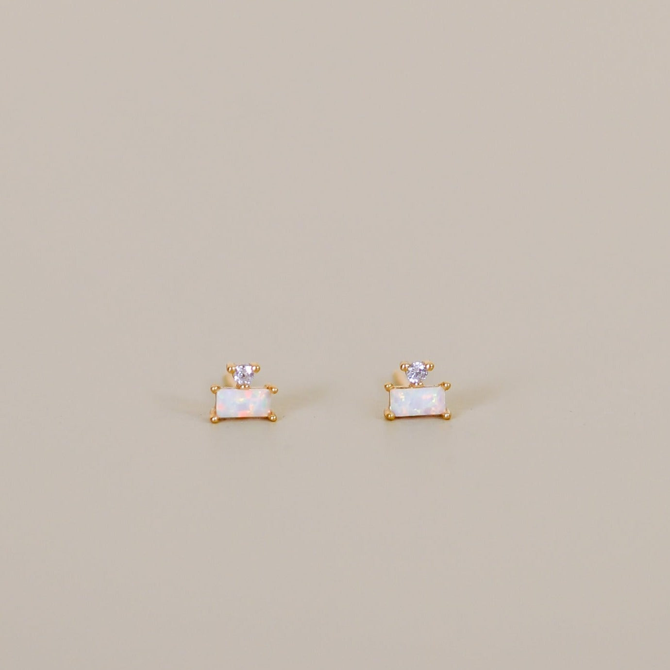 Double Stud Stack Earrings