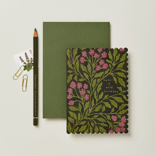 Green Flora BirthdayCard
