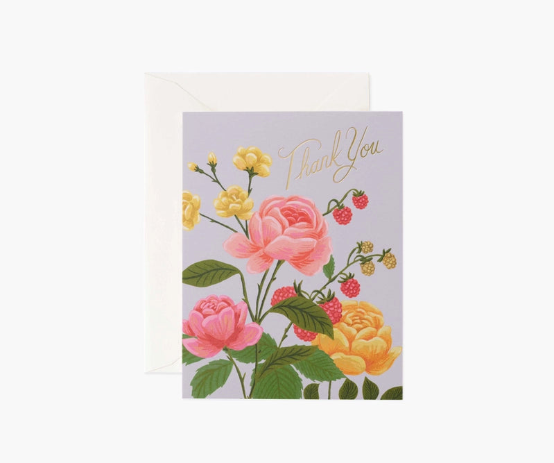 Roses Thank You Card