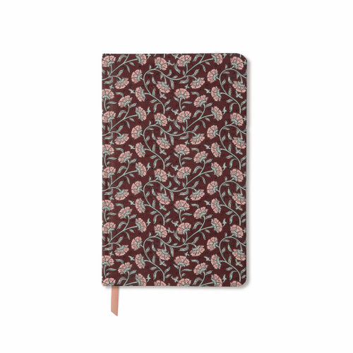 Burgundy Vintage Floral Soft Touch Journal