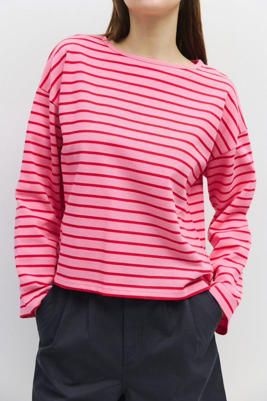 Moore Striped Oversized Top