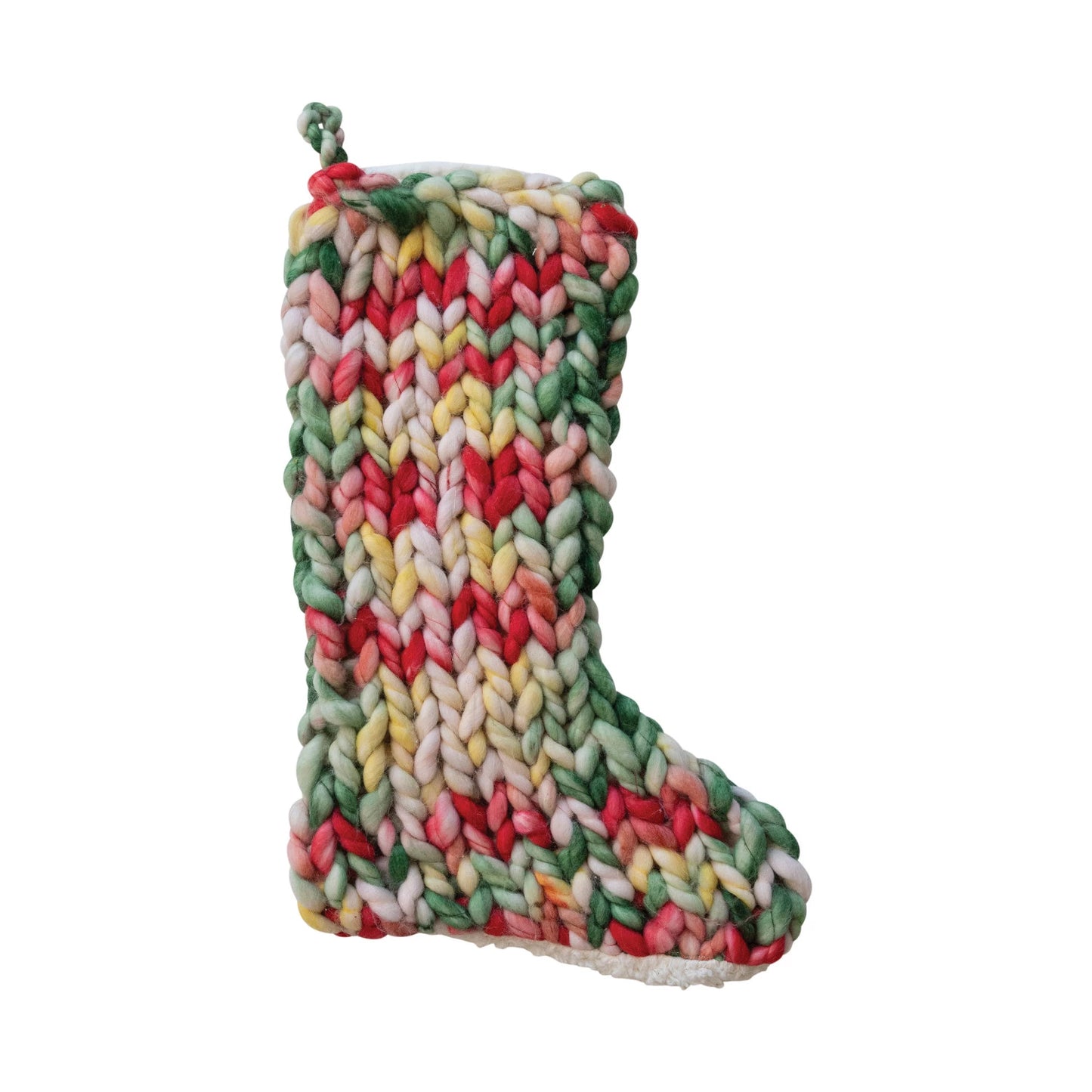 Hand-Woven Knit Stocking