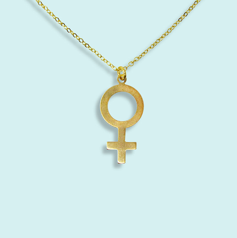 Tiny Female Symbol Necklace