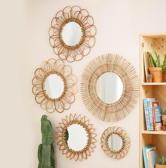 Rattan Mirror