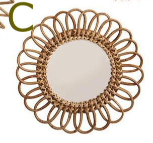 Rattan Mirror