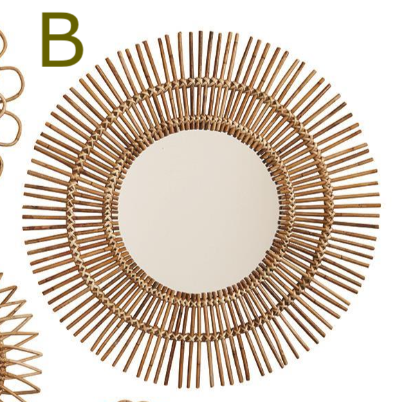 Rattan Mirror