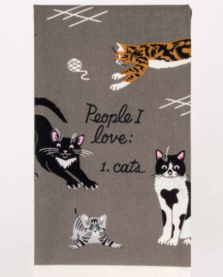 People I Love: Cats Dish Towel