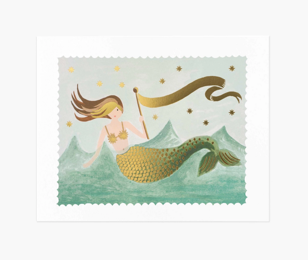 Vintage Mermaid Art Print