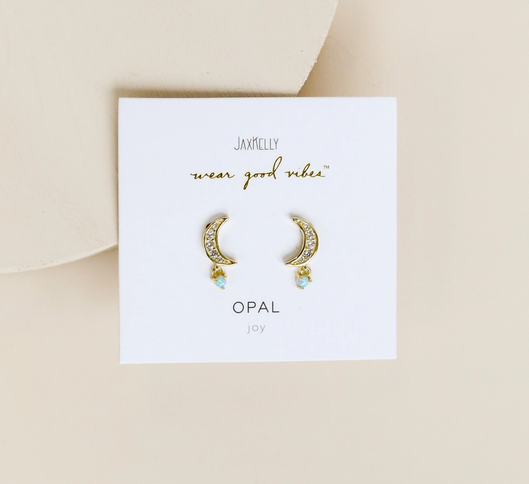 Moon Drop Earrings