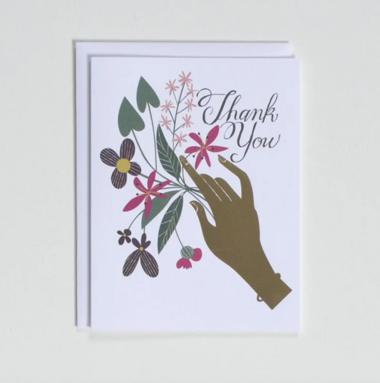 Floral Bouquet Thank You Card