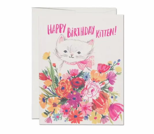 Happy Birthday Kitten Card