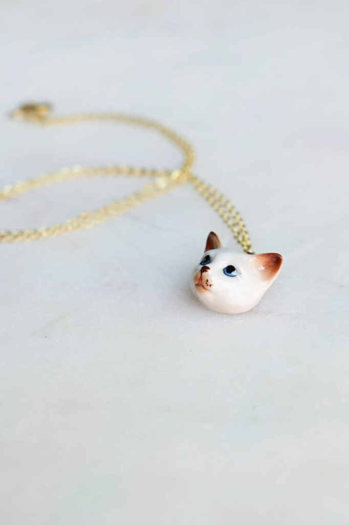 Tiny George Cat Necklace