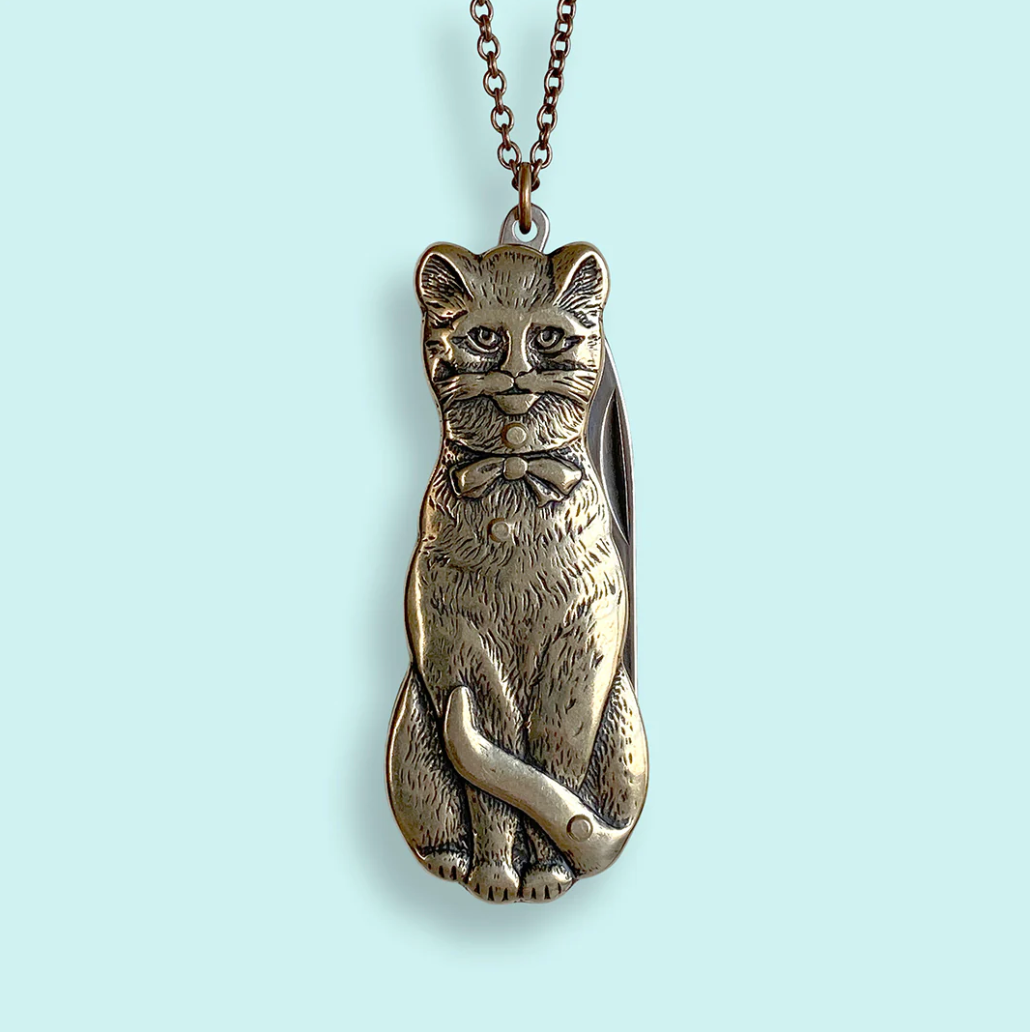 Cat Knife Necklace