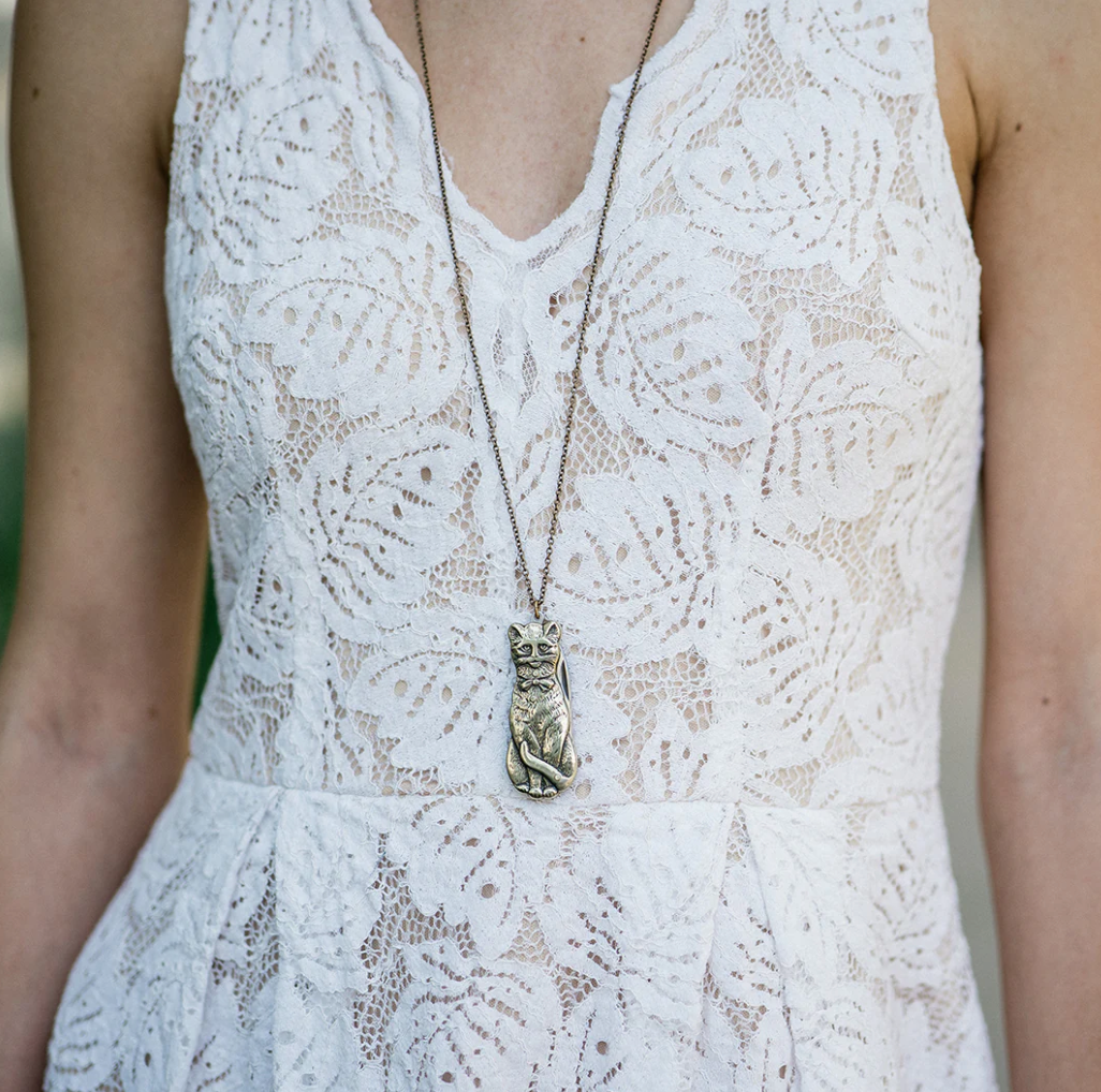 Cat Knife Necklace