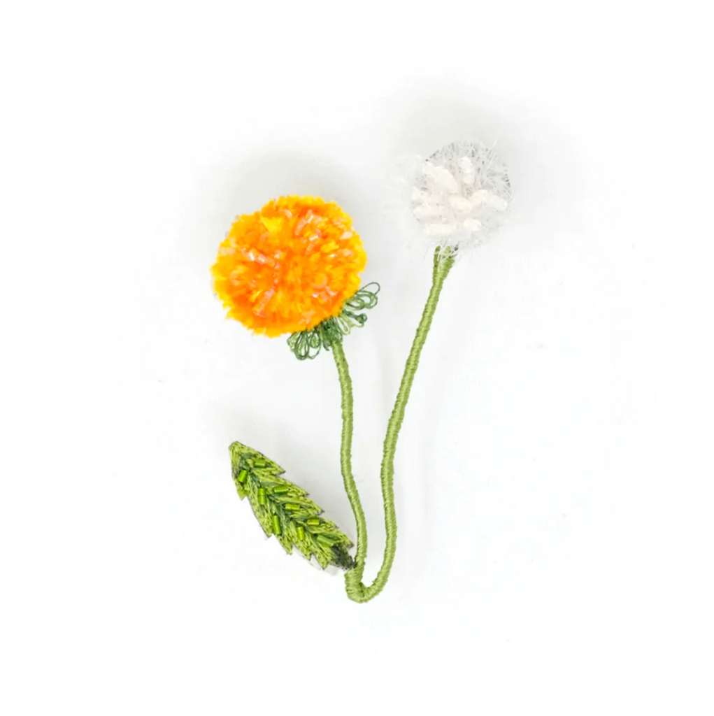 Dandelion Brooch Pin